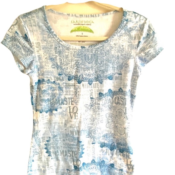 Earth Yoga Tops - Earth Yoga Paisley Short Sleeve T-shirt